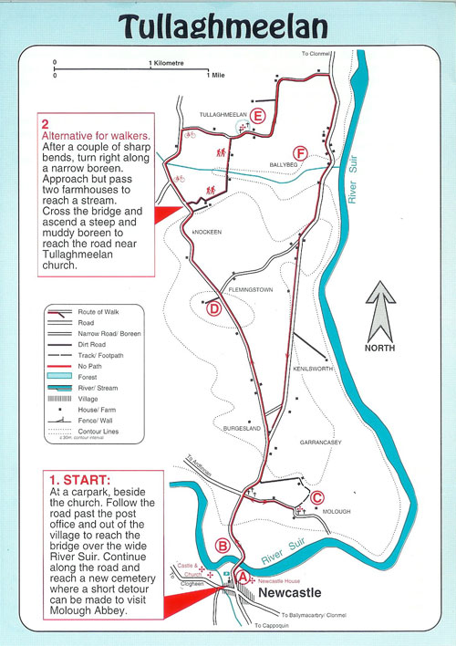 Tullaghmeelan-Map Tullaghmeelan-walk-Map