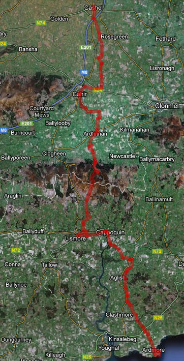 St. Declan's Way Map on Google