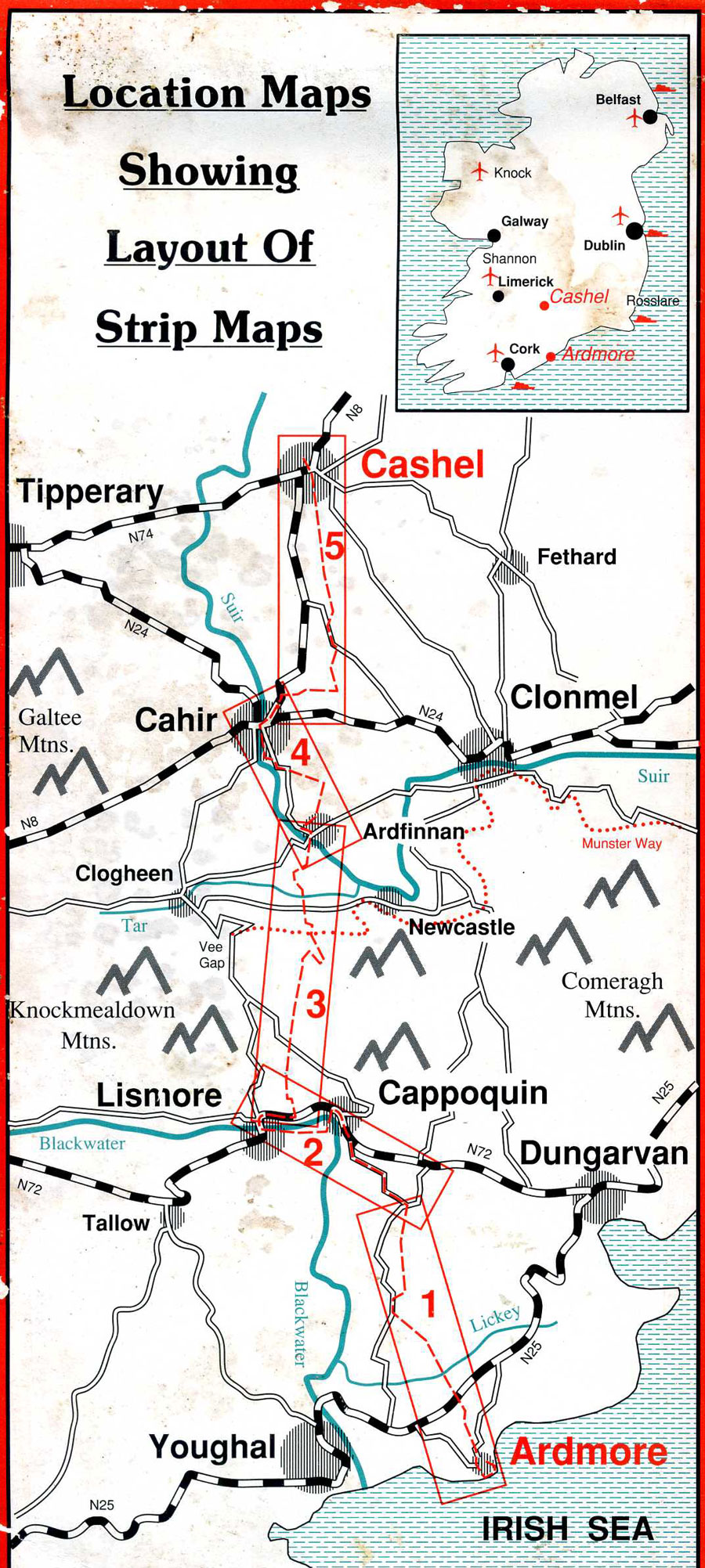 St. Declan's Way Walk Map