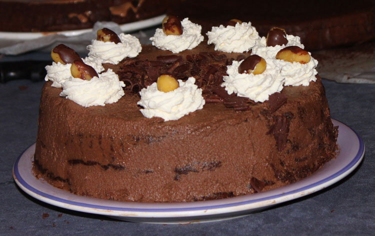Eileen Condon's Completed Chocolate Mousse Layer Cake